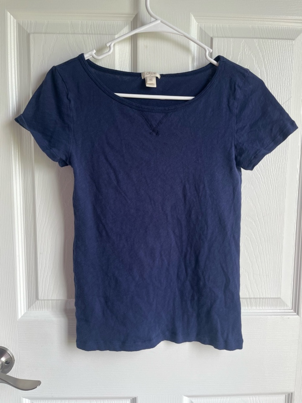 J. Crew Navy Scoop Neck Short Sleeve Tee